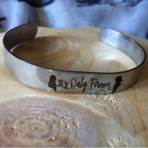 Labyrinth, fandom, David Bowie, goth, stainless steel bracelet